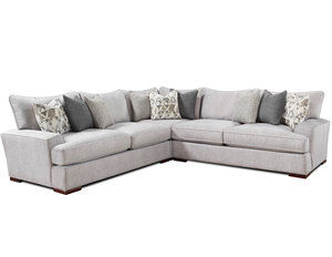 Alton Silver Three Piece Stationary Sectional