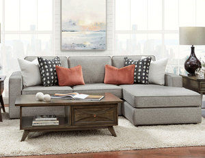 Monroe Ash Two Piece Chaise Sectional