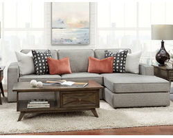 Monroe Ash Two Piece Chaise Sectional
