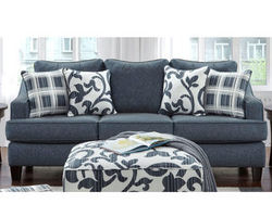 Truth or Dare Navy 89&quot; Sofa