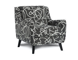 Scribble Tuxedo Accent Chair