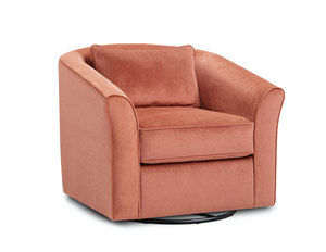 Geordie Clay Swivel Accent Chair