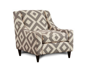 Square Charcoal Accent Chair