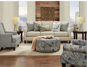 Truth or Dare Spice 4 Pc. Living Room (Includes Sofa, (2) Chairs and Oval Ottoman)
