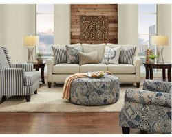 Truth or Dare Spice 4 Pc. Living Room (Includes Sofa, (2) Chairs and Oval Ottoman)