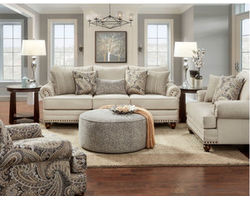 Carys Doe 3 Piece Living Room (Includes sofa - accent chair - cocktail ottoman)