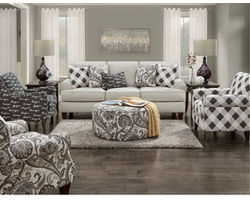 Shadowfax Dove 4 Piece Living Room (Includes sofa, 2 chairs and cocktail ottoman)