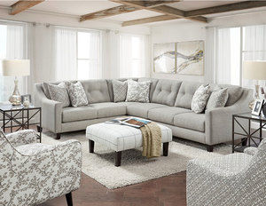 Evenings Stone 3 Piece Sectional Room (Includes sectional, chair and ottoman)