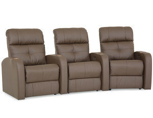 Audio Power Headrest Power Reclining Home Theater Seating (Made to order fabrics and leathers)