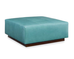 Gretchen 41&quot; Square Leather Cocktail Ottoman (+45 leathers)