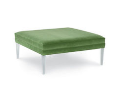 Trent 23&quot; or 42&quot; Square Ottoman with Acrylic Legs (Made to order fabrics)