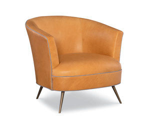 Greta Leather Accent Chair (Made to order leathers)