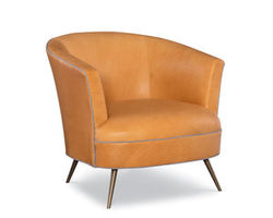 Greta Leather Accent Chair (Made to order leathers)