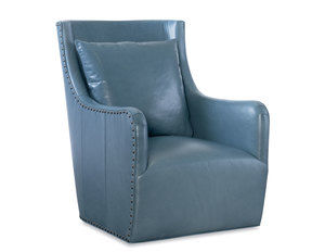 Heidi Leather Swivel Chair (Made to order leathers)