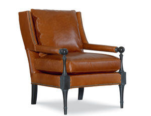 Brinkley Leather Accent Chair (Made to order leathers)