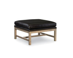 Kyle 32&quot; Square Leather Ottoman (+45 leathers)