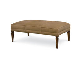 Terrance 47.5 x 30.5 Leather Rectangular Ottoman (Made to Order Leathers)