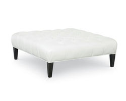 Nina 46&quot; or 53&quot; Leather Square Ottoman (Made to Order Leather)