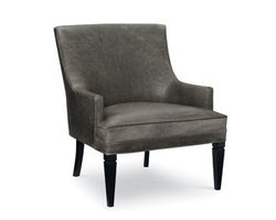 Thomas Wood Trimmed Leather Chair (Made to Order Leathers)