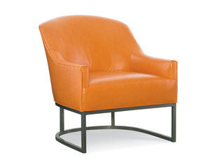Lyndon Leather Metal Based Chair (Made to order leathers)