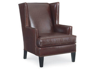 Eliot Leather Wing Chair (Made to Order Leathers)