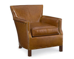 Francois Leather Club Chair - Swivel Available (+45 leathers)