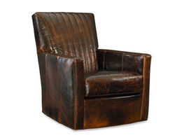 Malcolm Leather Club Chair - Swivel Chair Available (Made to Order Leathers)