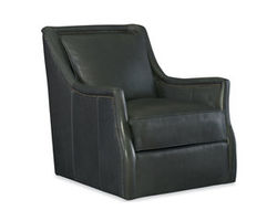 Marcoux Leather Swivel Chair - Accent Chair Also Available (Made to order leathers)