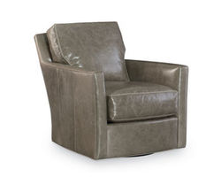 Murphey Leather Club Chair - Swivel Available (Made to Order Leathers)