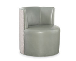 Crawley Leather Chair with Casters (+45 leathers)