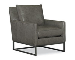 Jagger Leather Metal Accent Chair (Made to Order Leathers)
