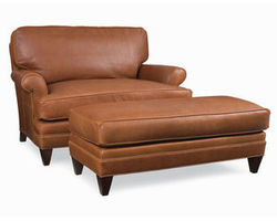Klein 51&quot; Extra Wide Leather Chair (Made to Order Leathers)