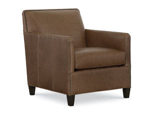 Miranda Leather Accent Chair - Swivel Available (Made to Order Leathers)