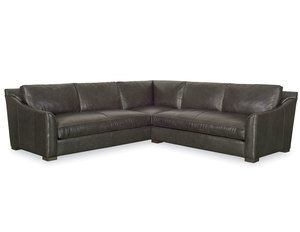 Fisher Leather Sectional (Made to Order Leathers)