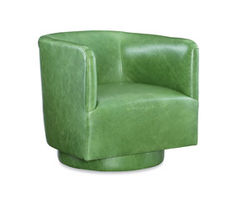 Upton Leather Swivel Chair (Made to order leathers)