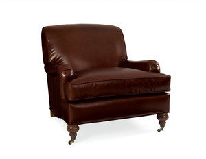 Telford Leather Chair with Casters (Made to Order Leathers)