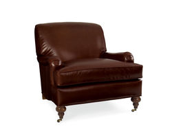 Telford Leather Chair with Casters (+45 leathers)