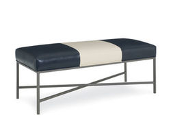 Vixen 49&quot; x 21&quot; Leather Rectangular Ottoman (Made to Order Leathers)