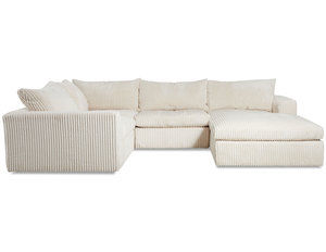 Arnell Stationary Sectional with Down Cushions (Made to order fabrics)