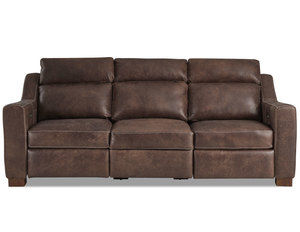 Tramore Leather Power Headrest Power Reclining Sofa (Made to order leathers)