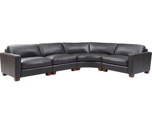 Brent Top Grain Leather Sectional