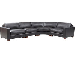 Brent Top Grain Leather Sectional