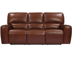 Broadway Leather Power Headrest Power Reclining Sofa