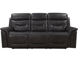 Bullard Leather Power Headrest Power Reclining Sofa