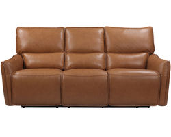 Portland Leather Power Headrest Power Reclining Sofa