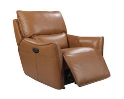 Portland Leather Power Headrest Gliding Power Recliner