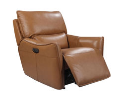 Portland Leather Power Headrest Gliding Power Recliner