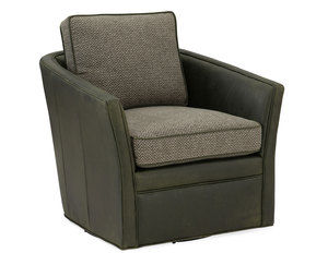 Blair Leather Swivel Tub Chair (Made to order leathers)