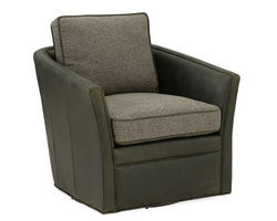 Blair Leather Swivel Tub Chair (Made to order leathers)
