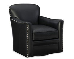 Luna Leather Swivel Tub Chair 8-Way Tie (Made to order leathers)